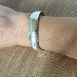 James Avery Hammered Metal Cuff Bracelet - 6" with 1" Opening